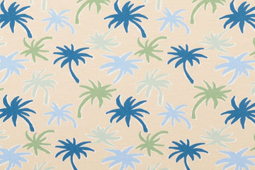 Jersey mit Palmen, natur, 0,5 m